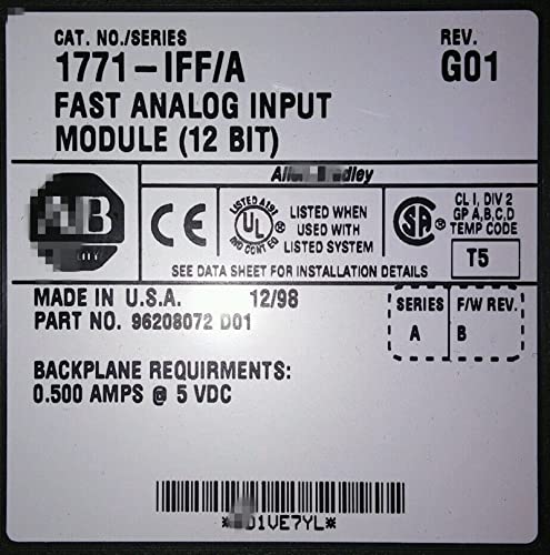 1771-IFF PLC Modülü 1771-IFF Analog Giriş Modülü Kutuda Kapalı 1 Yıl Garanti Hızlı