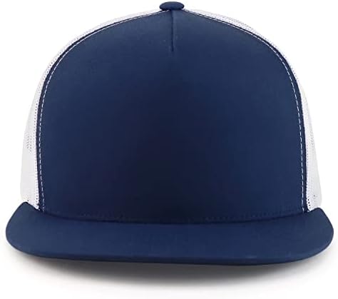 Trendy Giyim Mağazası Flexfit Büyük Boy XXL Yapılandırılmış Boş 5 Panel Flatbill Snapback file şapka
