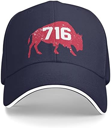 716 Alan Kodu Buffalo New York Bflo Wny Unisex beyzbol şapkası Ayarlanabilir Boyutu Destek Şapka Casquette Sandviç