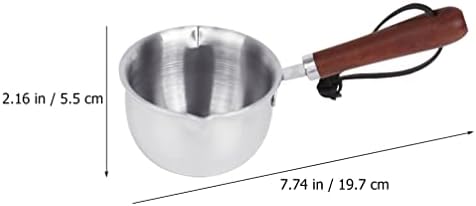 Healeved Paslanmaz Çelik Küçük Tencere Su kaynar su kabı Derinleştirmek sos tavası ısınma için Süt mini sos tavası