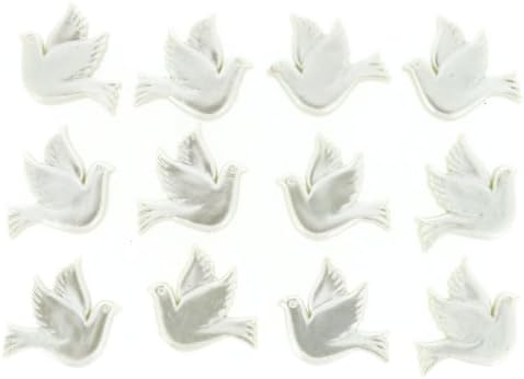 Giydirme Güvercinler Düğmeler, Beyaz 0,875 inç