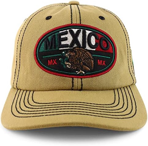 Trendy Giyim Mağazası MX Meksika Bağımsızlık Kartal Yılan işlemeli Kap