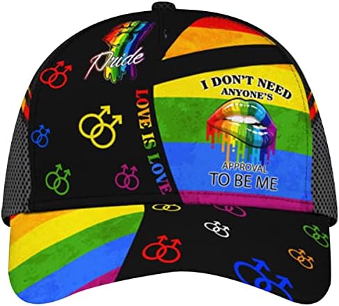 LGBT Ben Olmak için Kimsenin Onayına ihtiyacım Yok Beyzbol Şapkası Lezbiyen Çift LGBT Gururu LGBT Beyzbol Şapkasını