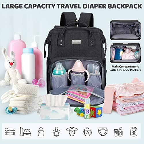 COSYLAND bebek bezi çantası Sırt Çantası Su geçirmez Bebek Çantası Erkek Kız için Seyahat Sırt Çantası Değişen Ped
