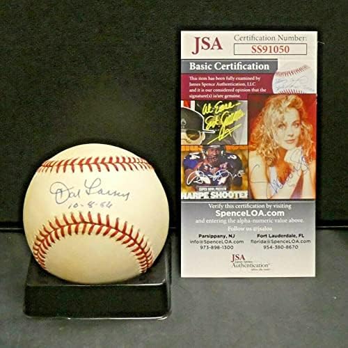 Don Larsen, JSA COA İmzalı Beyzbol Toplarıyla Resmi AL Beyzbolu İmzaladı