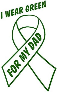 Elmas Grafikler Babam için Yeşil Giyiyorum - Karaciğer Kanseri (4 x 6) Pencereler, Arabalar, Kamyonlar, Dizüstü Bilgisayarlar