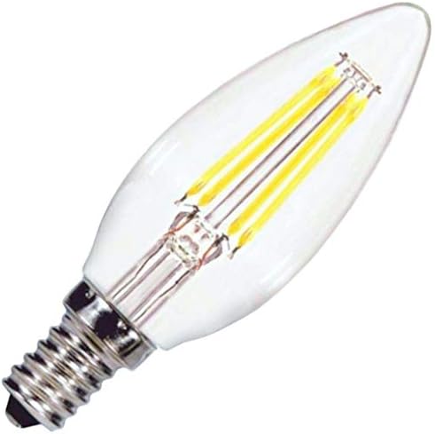 Satco 20583-4B11 / LED / 950 / CL / 120 V / E12 S21268 Dekoratif Avize Antika Filament LED ışık Ampul