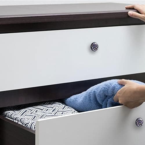 KRAİDO Ölü Kafatası Desen Çekmece Kolları 4 Adet Yuvarlak Dolap Topuzu Vidalar ile Ev Ofis için Uygun Banyo Yatak