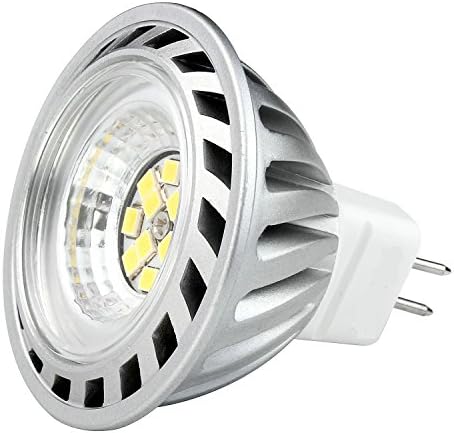 SİLİNDİRLİ 12V6W MR16 LED Ampuller-3000 K Sıcak Beyaz Spot - 500 Lümen, 50 Watt Eşdeğeri-45 Derece ışın Açısı 10 Adet