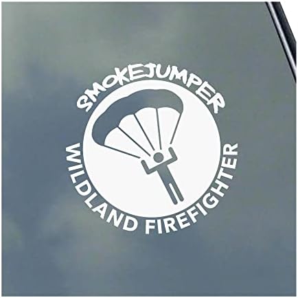 Smokejumper Wildland İtfaiyeci vinil yapışkan Çıkartması Gurur Duman Jumper İtfaiyeci Orman Yangını