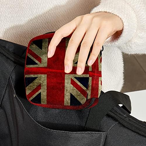 Saklama çantası için temizlik peçeteleri Pedleri, Taşınabilir Kadınlar Kızlar için Yıkanabilir Kullanımlık, İngiliz