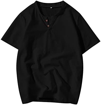 Erkek Pamuk Keten Uzun Gömlek Düğme Bluz Güzel T Shirt Erkekler için Slim Fit Elbise Gömlek En Uygun erkek T Shirt