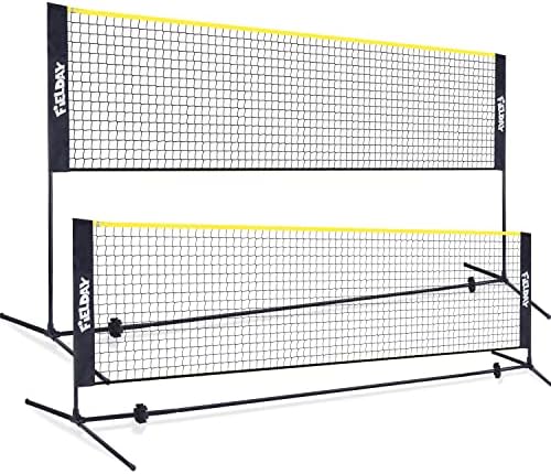 JOYIN Badminton Pickleball Net, Ayarlanabilir Taşınabilir Net Genç Tenis, çocuk voleybolu ve Futbol Tenis, Badminton