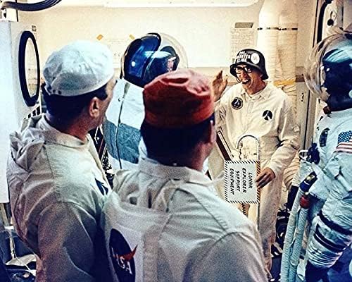 Günter Wendt w / Apollo 14 Astronotları 11x14 Gümüş Halojenür Fotoğraf Baskısı