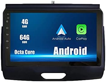 Android 10 Autoradio Araba Navigasyon Stereo Multimedya Oynatıcı GPS Radyo 2.5 D Dokunmatik Ekranford Everest 2015-2018