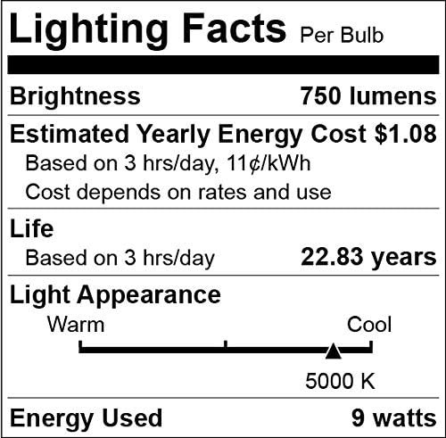 HanWay 6 paketi gömme Günışığı led ampuller Dim enerji verimli 5000 K Par lambaları ile 9 W (90 Watt) e26 Bankası