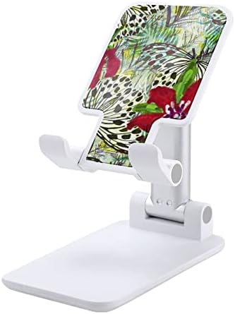 Tropikal Kelebek Çiçekler cep telefonu standı Katlanabilir telefon tutucu Taşınabilir akıllı telefon standı Telefon
