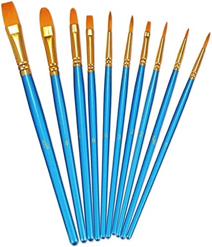 LXXSH 20 adet Pembe boya fırçası Seti Yuvarlak Sivri Ucu Boya Fırçaları Naylon Saç Sanatçısı Boya Fırçaları Akrilik