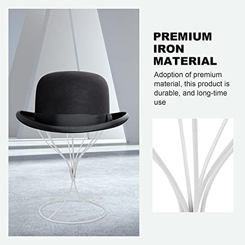 Cabilock şapka rafı Şapka Tutucu Kapak Ekran Standı Metal Şapka Standı Tel Tasarım Şapka kapak rafı Masa Üstü peruk