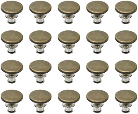 Meprotal 20'li Yedek Jean Düğmeleri, Jean için Çıkarılabilir Pantolon Düğmesi Pimleri, Çıkarılabilir Metal Düğmeler