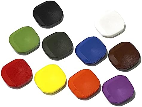 KEKEYANG 50 Adet Reçine Düğmeler Kare Düğme DIY Ceket Ceket Elbise Dikiş Dekor Toka Scrapbooking Düğmeleri (Renk: