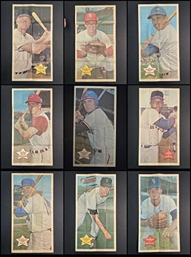1968 Topps Beyzbol Posterleri Kısmi Komple Set (Beyzbol Seti) EX / MT