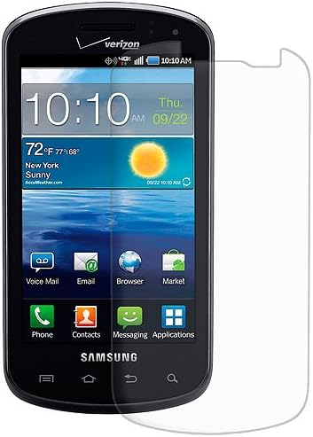 Samsung Stratosphere SCH-I405 - 1 Paketi için Temizlik Bezi ile Amzer Parlama Önleyici Ekran Koruyucu-Perakende Ambalaj-Temizle