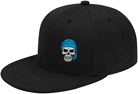 Düz Bill şapka erkekler Snapback şapka Bayan kafatası Rock beyzbol şapkası için