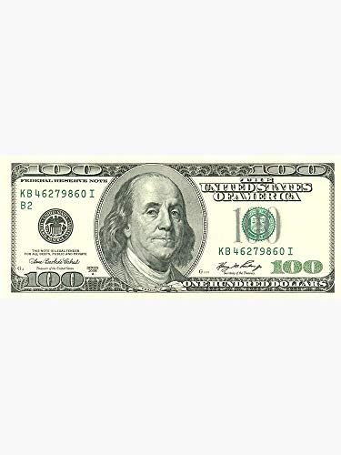 100 Dolarlık Banknot Etiket Etiket Grafik Çıkartmalar Hidroflask Su Şişeleri Dizüstü Bilgisayar Kaykay, Su Geçirmez