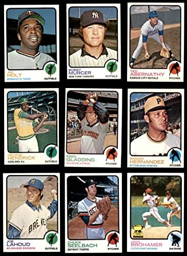 1973 Topps 100 Kart Başlangıç Seti / Lot (Beyzbol Seti) NM