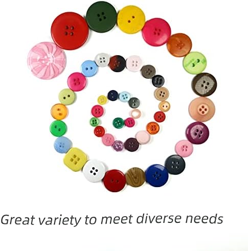 NııdodKatzı 600-700 adet Yuvarlak Reçine Düğmeler için Çeşitli Boyutlarda El Sanatları Dikiş DIY Manuel Düğme Boyama