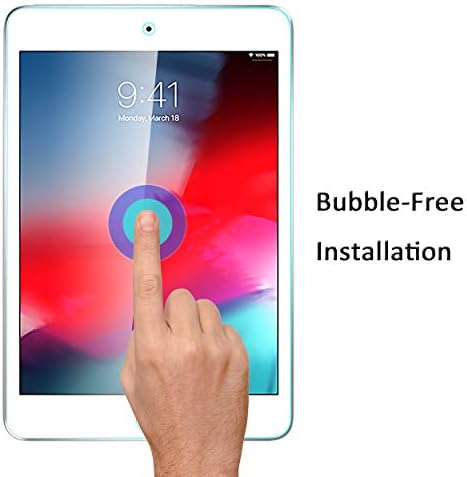 Orzero (2 Paket) iPad Mini 5 için uyumlu Temperli Cam Ekran Koruyucu, 9 Sertlik HD Clear Çizilmez Kabarcıksız Tam
