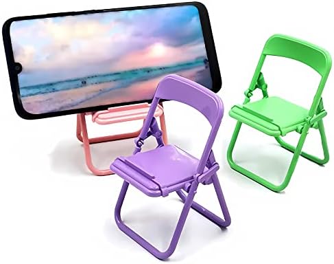 YESKİND Masası için Sevimli Sandalye Cep Telefonu Standı, 3 ADET Komik Cep Telefonu Tutucu Standı ile Uyumlu Smartphone/Telefon/Ped/Tablet