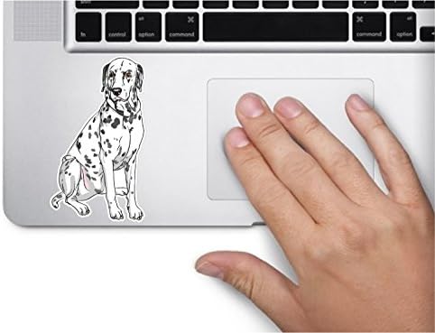 Köpek Dalmation Siyah noktalar 3. 5x2 inç Sticker Çıkartma kalıp Kesim Vinil Yapımı ve ABD'de Sevk