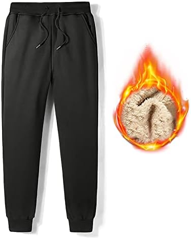 Erkek Sweatpant Moda Artı Boyutu Kaşmir Astar Sıcak Tayt koşucu pantolonu Düz Renk Orta Bel kalem pantolon