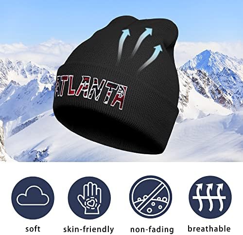Futbol Şehir Kalın Sıcak Kaflı bere şapkalar Unisex Klasik Nakış Kış Şapka Yumuşak Spor Kafatası Kapaklar