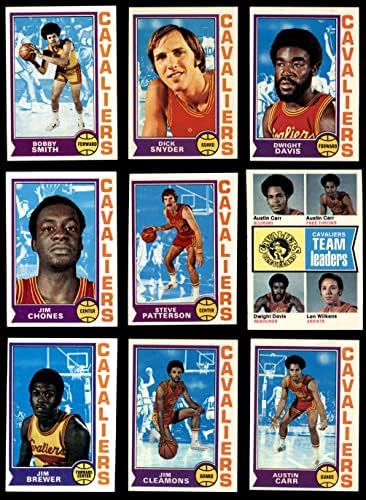 1974-75 Topps Cleveland Cavaliers Takım Seti Cleveland Cavaliers (Set) ESKİ / MT Cavaliers