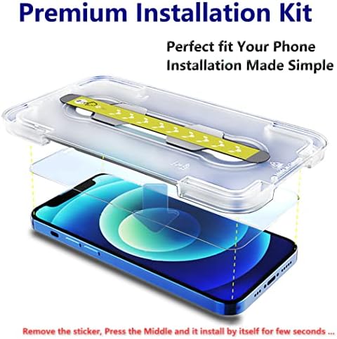 [2 Paket]TF-Love Anti Mavi ışık ekran Koruyucu için Uyumlu iPhone 12 için iPhone 12 Pro TGWEIAIPU Kolay Kurulum Kiti