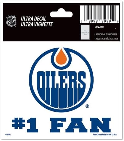 WinCraft NHL Edmonton Oilers 31597010 Çok Kullanımlı Çıkartma, 3 x 4