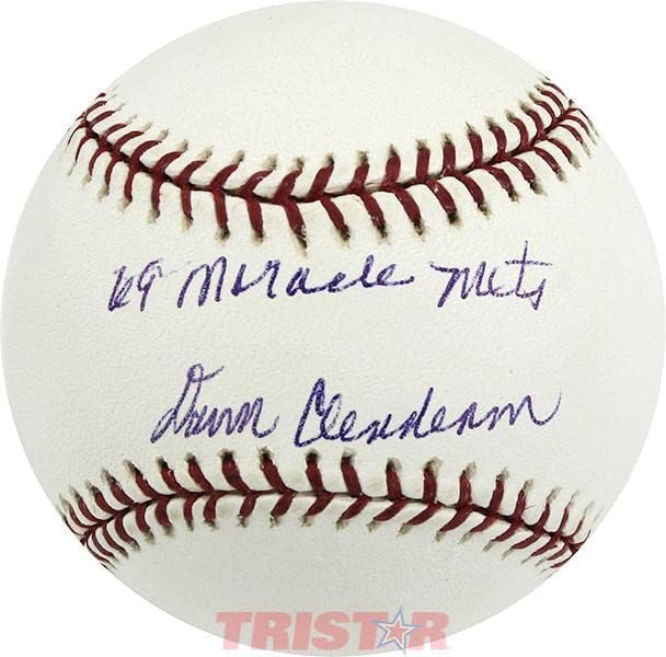 Donn Clendenon İmzalı Resmi Beyzbol Birinci Ligi Yazılı 69 Mucize Mets İmzalı Beyzbol Topları