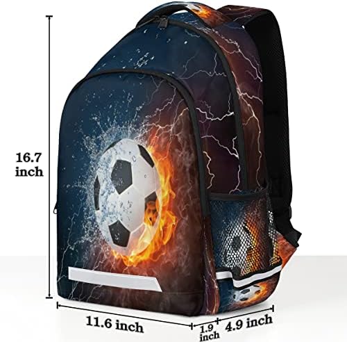 Futbol Yangın Su erkekler için sırt çantaları Kızlar Laptop Sırt Çantası okul sırt çantası Sırt Çantası dizüstü bilgisayar