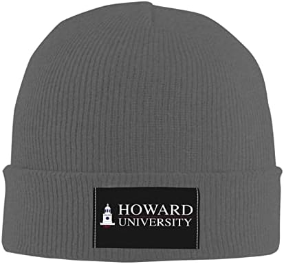Howard Üniversitesi Unisex Yetişkin Örgü Örgü Şapka Kap Erkekler Kadınlar için Sıcak Rahat Şapka Kap
