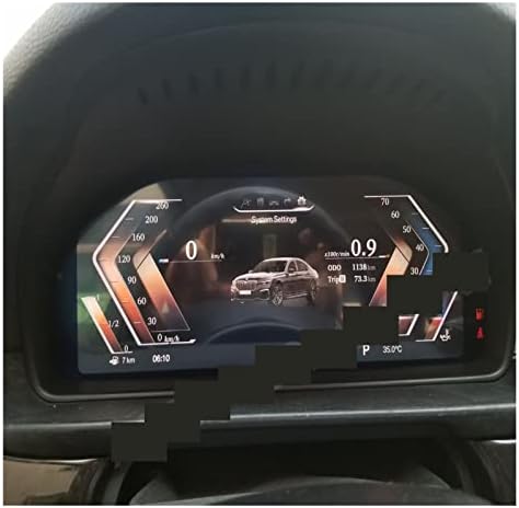 PUREUV Dijital Küme Sanal Kokpit Araba Dashboard Enstrüman Ekran Hız Ekran ile Uyumlu BMW 5 Serisi F10 F11 5GT F07