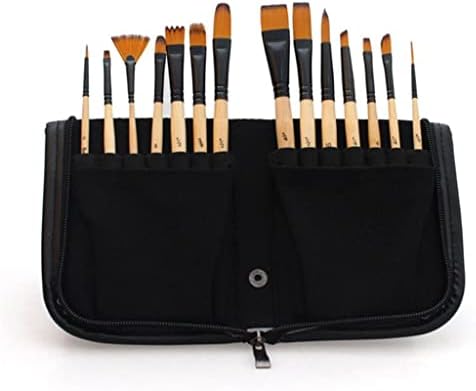 TWDYC 14 adet Boya Fırçaları Akrilik suluboya fırçası Kalem Kutusu saklama çantası Okul Sanatçılar Boyama Çizim