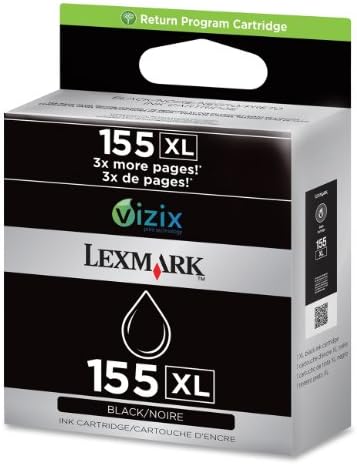 Lexmark 155XL Yüksek Verimli İade Programı Mürekkep Kartuşu, Siyah