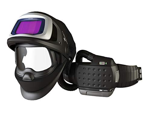 3M 00051131275775 Kaynak Kasklı Hava Temizleme Maskesi, Siyah, Standart