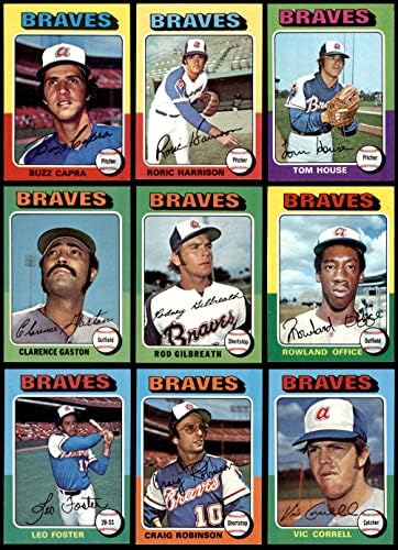 1975 Topps Atlanta Braves Takım Seti Atlanta Braves (Set) NM Braves