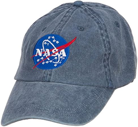 e4Hats.com NASA Amblemi İşlemeli Yıkanmış Başlık