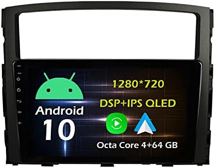 Bestycar 9 araba android müzik seti Radyo Mitsubishi PAJERO için V97 / V93 2006-2013 Octa Çekirdek Android 10.0 Dokunmatik