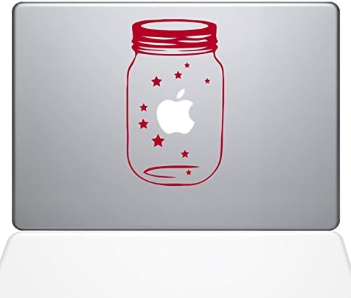 Çıkartma Gurusu 0189-MAC-15X-DR Şanslı Yıldız Çıkartma Vinil Çıkartması, 15 MacBook Pro ( ve Daha Yeni), Kırmızı